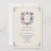 エレガントなバロックスタイルのウェディング 招待状 (正面)