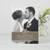 エレガントなバンド アニバーサリー フォト 招待状 (スタンド正面)