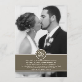 エレガントなバンド アニバーサリー フォト 招待状