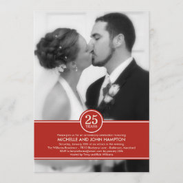 エレガントなバンド アニバーサリー フォト 招待状