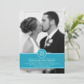 エレガントなバンド アニバーサリー フォト 招待状 (スタンド正面)