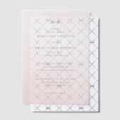 エレガントなバーガンディの結婚式招待状 ベラム紙招待状 (オフセット (招待状))