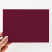 エレガントなバーガンディの誕生日ケーキパーティー 招待状