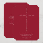 エレガントなバーガンディレッドの聖典クロス シーズンカード (正面/裏面)