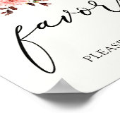 エレガントなバーガンディ オータム パンプキン ギフト サイン (角)