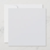 エレガントなパステルカラーの花のベビーシャワー招待状 招待状 (裏面)