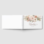 エレガントなパステルカラーの花束 ブライダルシャワー ゲストブック (全面)