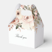 エレガントなパステルカラーの花束 ブライダルシャワー フェイバーボックス (裏面サイド)