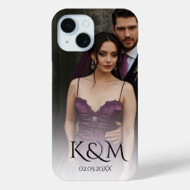 エレガントなパステルヴィンテージの結婚式 iPhone 15ケース