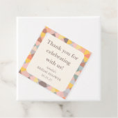 エレガントなパステル カスタム ブライダル シャワー サンクス フェイバータグ (インサイチュ)