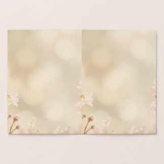 エレガントなパステル フラワー ウェディング インビテーション | ソフトな水彩 箔カード