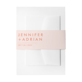 エレガントなパステル ミニマル モダン  招待状 ベリー アイ 招待状ベリーバンド