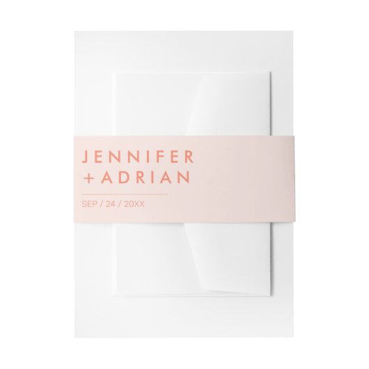 エレガントなパステル ミニマル モダン  招待状 ベリー アイ 招待状ベリーバンド (正面例)