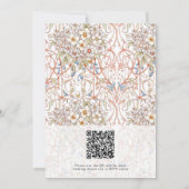 エレガントなパステル ヴィンテージ ウェディング セーブ ザ デート 招待状 (裏面)