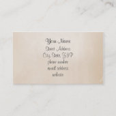 エレガントなパターンによってはピンクかベージュ色が開花します 名刺 (裏面)