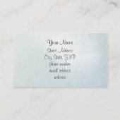 エレガントなパターンによってはピンクか青が開花します 名刺 (裏面)