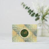 エレガントなパターン緑 名刺 (スタンド正面)