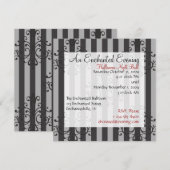 エレガントなパターン2 招待状 (正面/裏面)