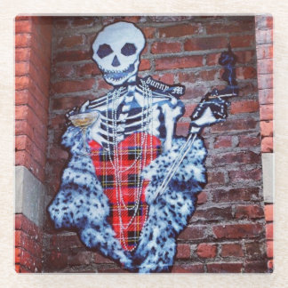 エレガントなパンクのコースター ガラスコースター