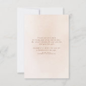 エレガントなパンパス草 ライト フローラル サンクス サンキューカード (裏面)