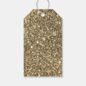 エレガントなパンプキン ホワイト ゴールド サンクス フェイバー ギフトタグ (裏面)