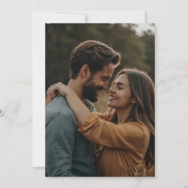 エレガントなパーソナライズされた写真 ウェディング 招待状 カード