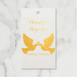 エレガントなパーソナライズされた写真 ウェディング 招待状 ギフトタグ