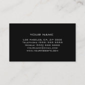 エレガントなパーソナルトレーナーの名刺 名刺 (裏面)