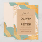 エレガントなパーティー招待状 招待状 (正面/裏面)