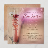 エレガントなパーティー カクテル デコパージュ 招待状 (正面/裏面)