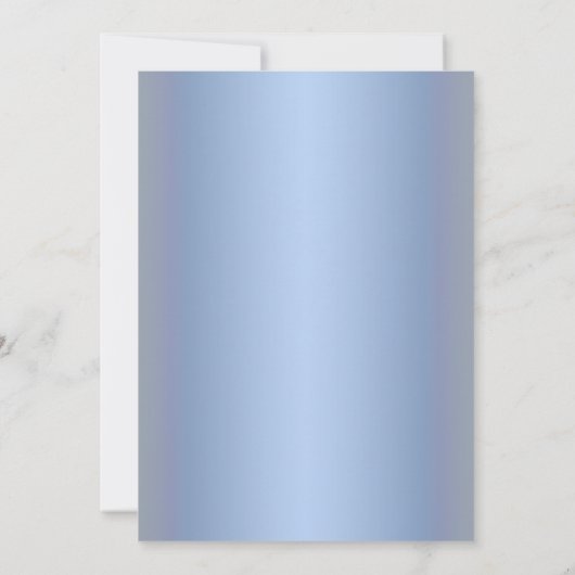 エレガントなパープルの花と蝶のウェディングカード 招待状 (裏面)