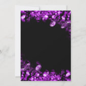 エレガントなパープルダイヤモンドの結婚記念日招待状 招待状 (裏面)