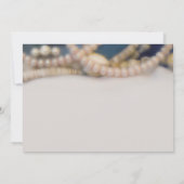 エレガントなパールとシーシェルのビーチウェディング 招待状 (裏面)