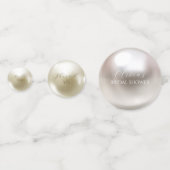 エレガントなパールとプロセッコのブライダルシャワー コンフェッティ (裏面)