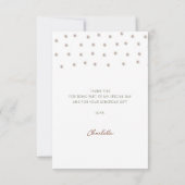 エレガントなパールとプロセッコのブライダルシャワー サンキューカード (裏面)