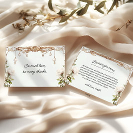 エレガントなパールとプロセッコの感謝カード サンキューカード