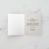 エレガントなパールとプロセッコの結婚前お礼会 サンキューカード (内部)