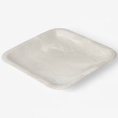 エレガントなパール アイボリー ウェディング   ペーパープレート (傾斜あり)