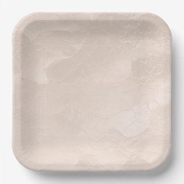 エレガントなパール グラム アイボリー ブラッシュ ウェディング   ペーパープレート