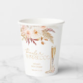 エレガントなパール＆プロセッコ ブライダルシャワー 紙コップ (正面)