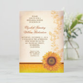 エレガントなヒマワリのリハーサルの夕食の招待 招待状 (スタンド正面)
