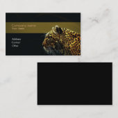 エレガントなヒョウの名刺 名刺 (正面/裏面)