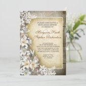 エレガントなビクトリアンリハーサルディナー招待状 招待状 (スタンド正面)