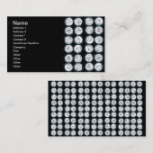 エレガントなビジネスのどのダイヤモンド 名刺 (正面/裏面)