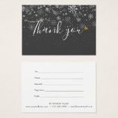 エレガントなビジネスギフト証明書スクリプトありがとうございます (正面&裏面)