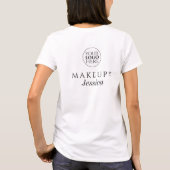 エレガントなビジネス従業員ネームロゴメイクスタジオ Tシャツ (裏面)