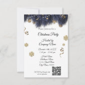 エレガントなビジネス用クリスマスパーティー招待状 招待状 (正面)