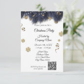 エレガントなビジネス用クリスマスパーティー招待状 招待状 (スタンド正面)