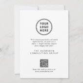 エレガントなビジネス ロゴ QR コード コーポレート クリスマス (裏面)