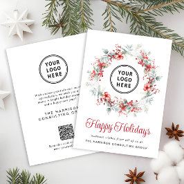 エレガントなビジネス ロゴ QR コード コーポレート クリスマス